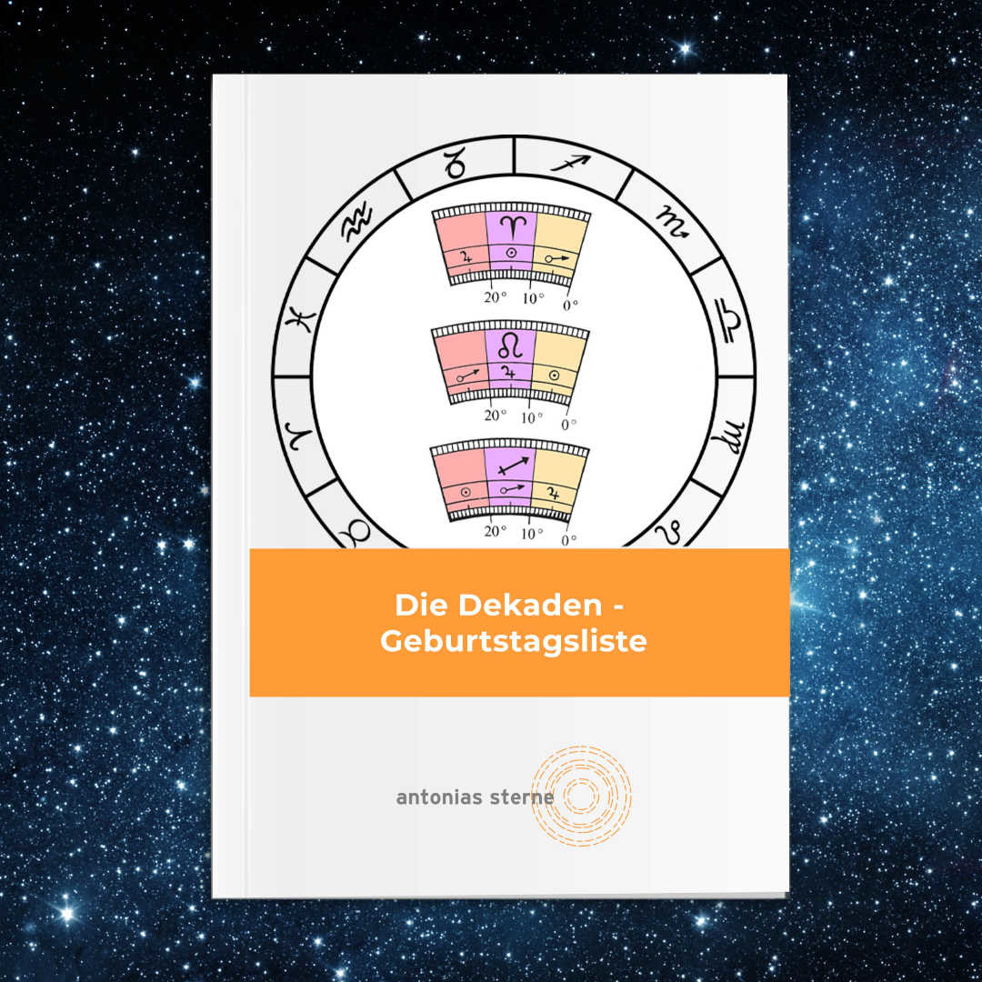 Dekaden Geburtstagsliste Langsdorf Antonia Sterne Horoskop Astrologie